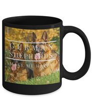 German Shepherds Make Me Happy Mug Color Photo