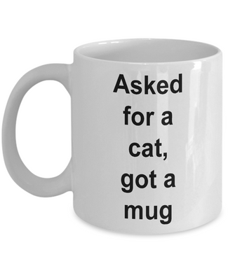 Asked for a cat, got a mug!