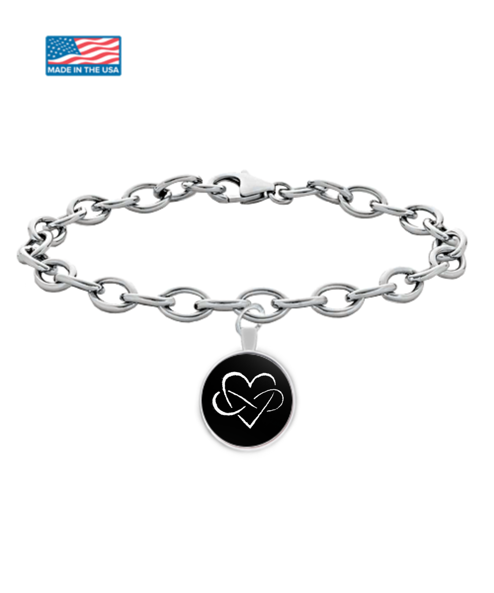 Gift that shows love is forever - infinity heart bracelet